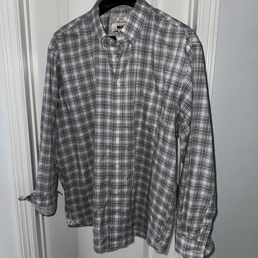 Joseph Abboud Men's Plaid Button-Up Shirt